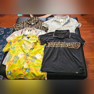 Boys large xl 12 14 16 polos and dress shirts tops lot bundle euc